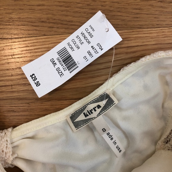 NTW Kirra Lace Peplum Tank Top with Open Back - Picture 10 of 10